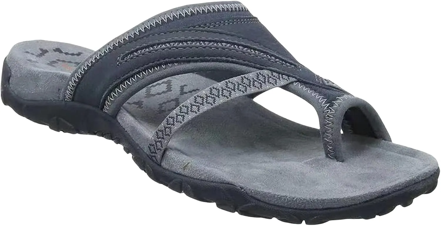 Orthopedic Sandals for Women Arch Support Sandals Women's Flip Flops, Plantar Fasciitis Comfort Sandal with Toe Ring Loop Clip Toe Flip Flops Slip on Comfortable Walking Slippers
