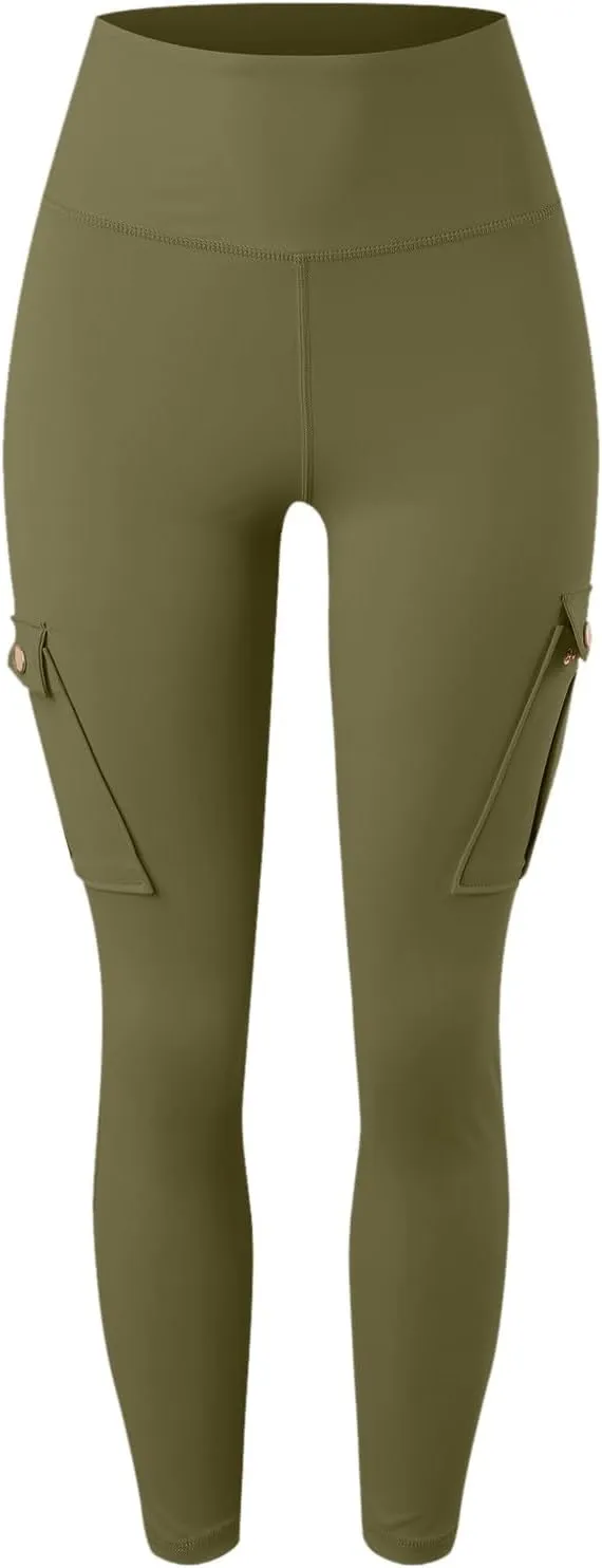 Pants for Women Summer Elastic High Waist Athletic Pants Comfy Casual Workout Trousers with Multiple Pockets 2025