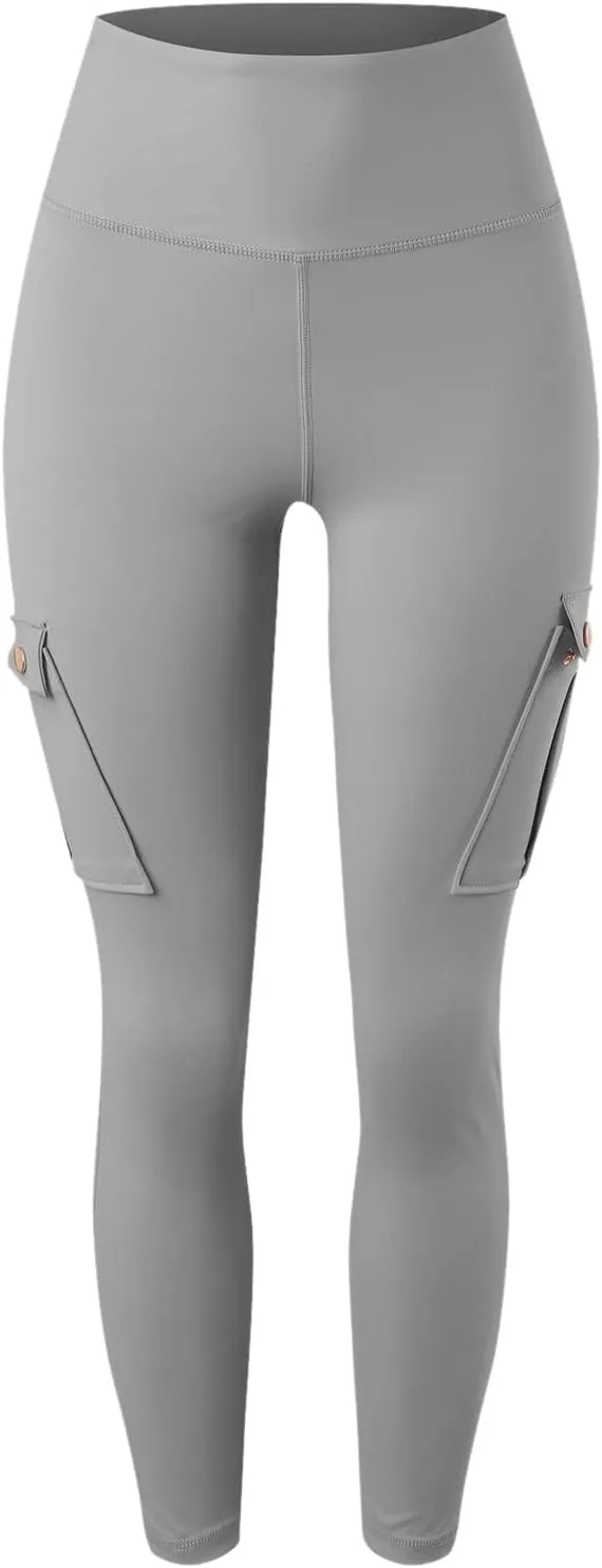 Pants for Women Summer Elastic High Waist Athletic Pants Comfy Casual Workout Trousers with Multiple Pockets 2025