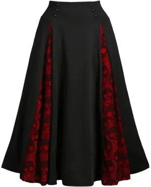 Pleated Skirt Gothic Skirt Waist Women High Plus Midi Patchwork Size Lace Skirt Denim Skirts for Women