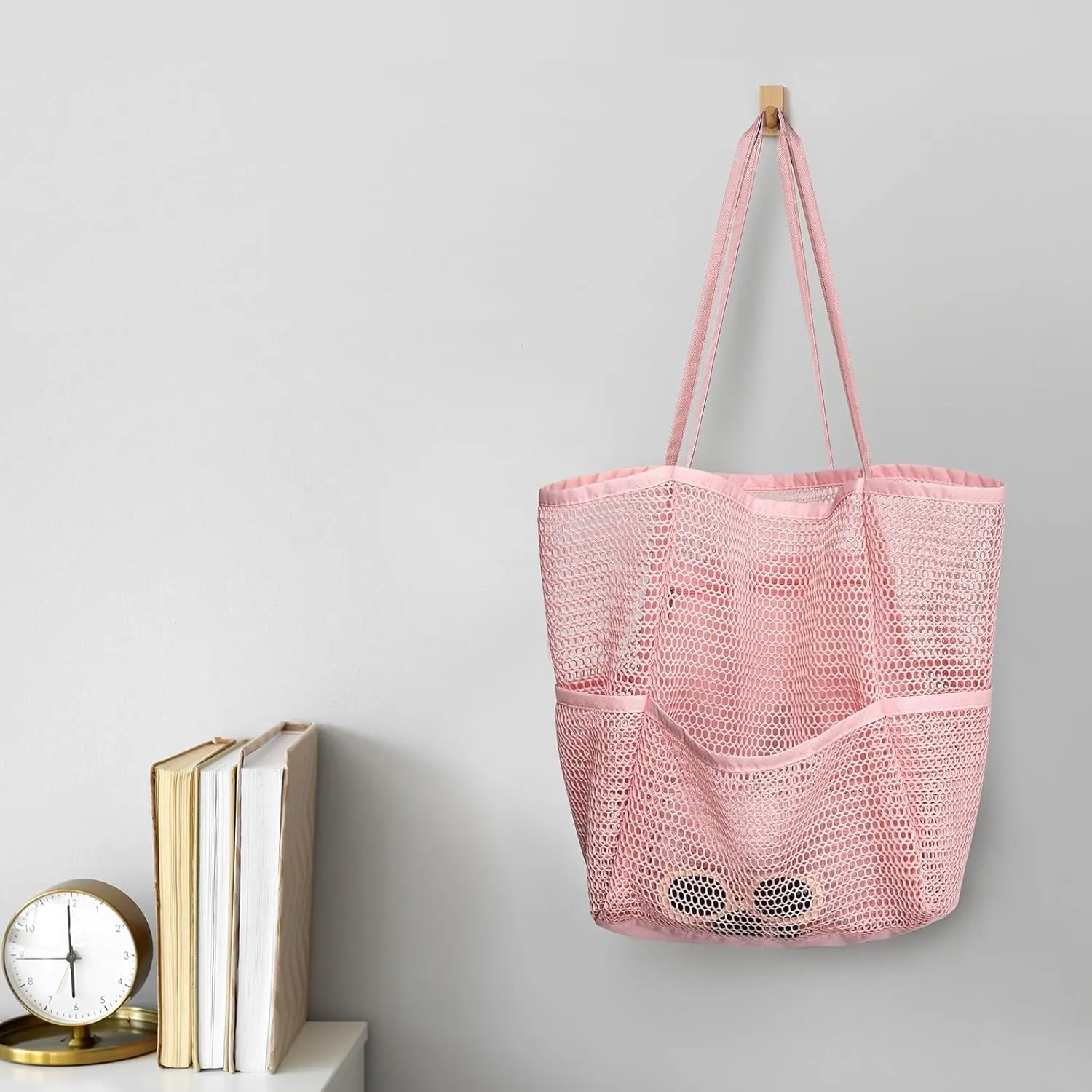 Pleneal Crochet Tote Bag, Mesh Beach Bag, Knitted Shoulder Bag Vacation Arsthetic Boho Tote Bag for Women