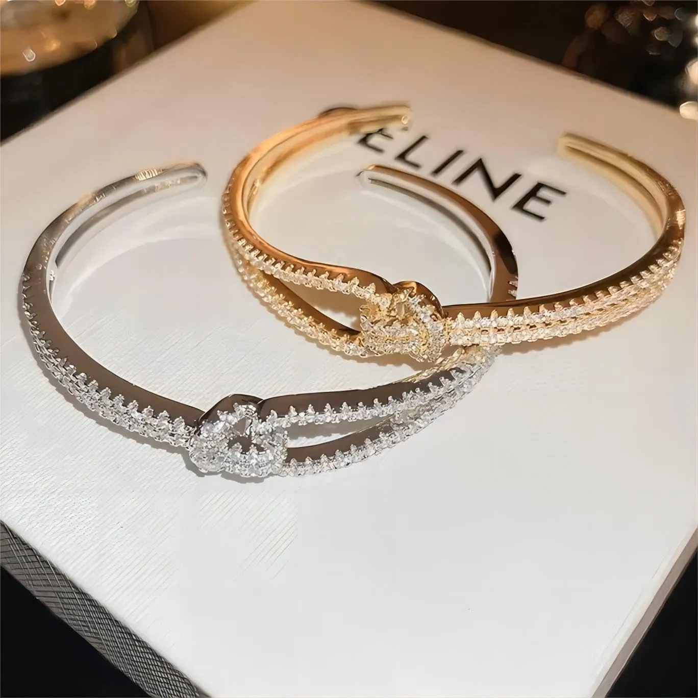 POIUY Moissanite Infinity/Knot/Bar Bangle Silver Cuff Bracelet Anniversary Birthday Jewelry Gift for Women Her Wife Daughter Sis Best Friend Mom
