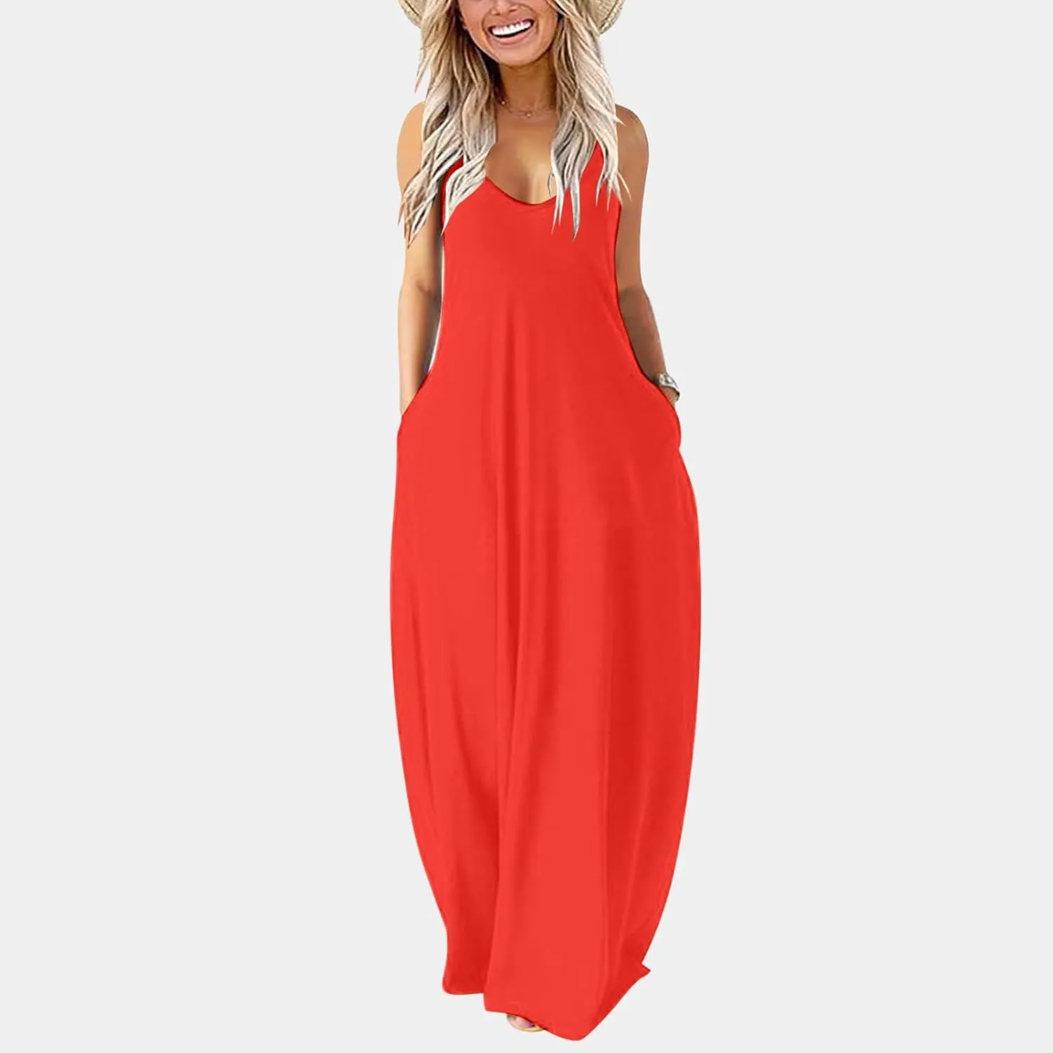 PTOLOCIF Womens Solid Round Neck Long Sleeved Patchwork Long Skirt is Fashionable and Plus Size Dress Blouses for Women