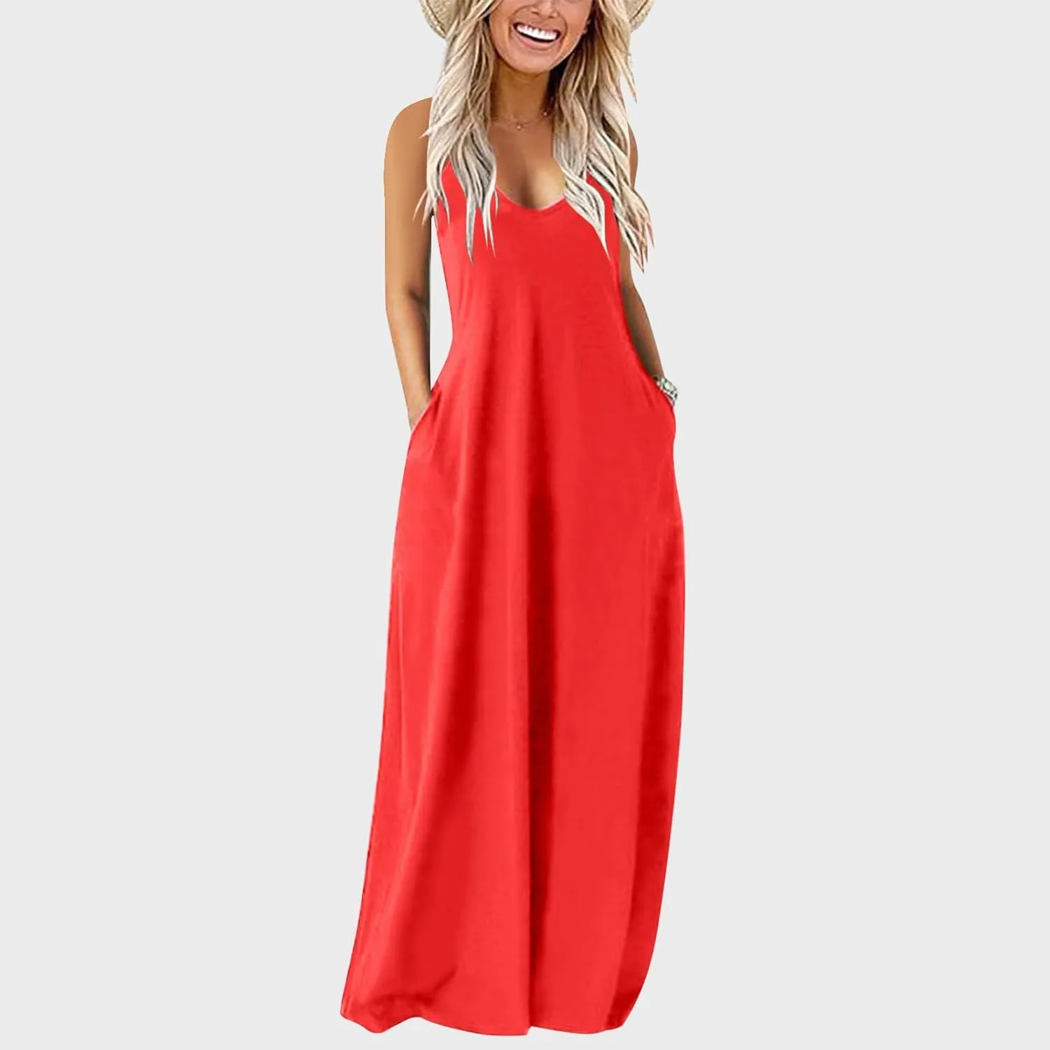 PTOLOCIF Womens Solid Round Neck Long Sleeved Patchwork Long Skirt is Fashionable and Plus Size Dress Blouses for Women