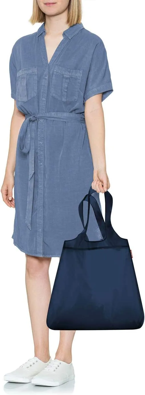 reisenthel mini maxi shopper dark blue - foldable shopping bag with attractive design - water repellent