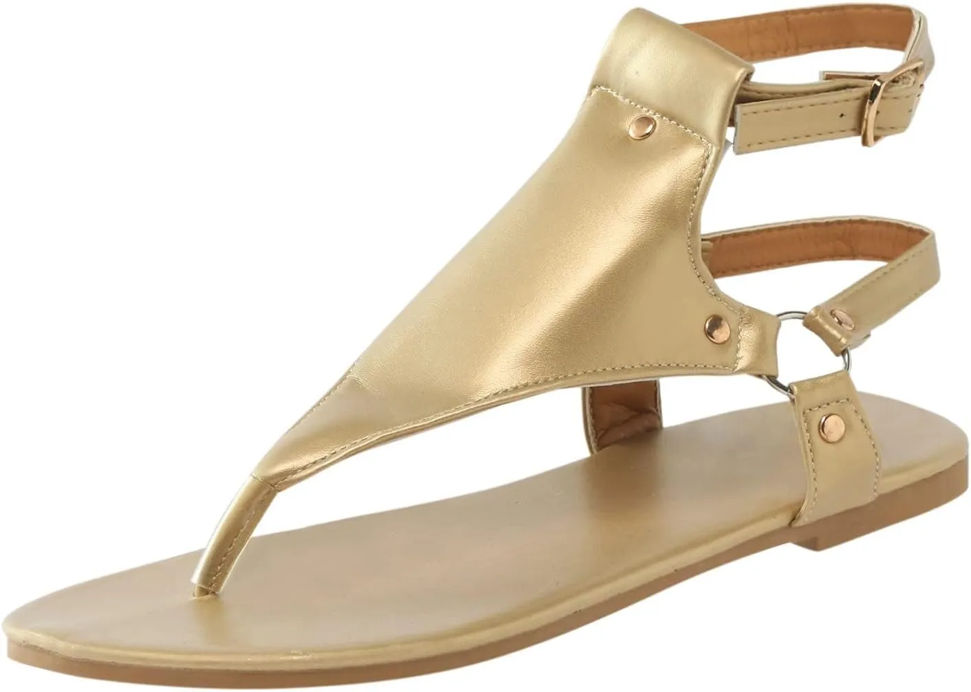 Sandals for Women Dressy Summer, Toe Ring Thong Sandals Lightweight, Hoop and Loop Flat Flip Flops, Summer Hollow Out Shoes, Comfortable Casual Flats 2025 Fashion Trends