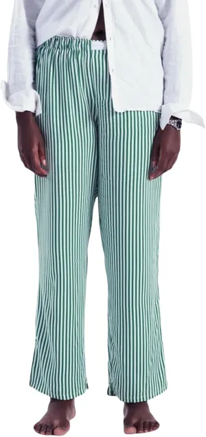 Seyurigaoka Y2K Striped Pajamas Pants for Women Cute Wide Leg Pinstripe Sleep Pj Bottoms Preppy Lounge Pants Trousers