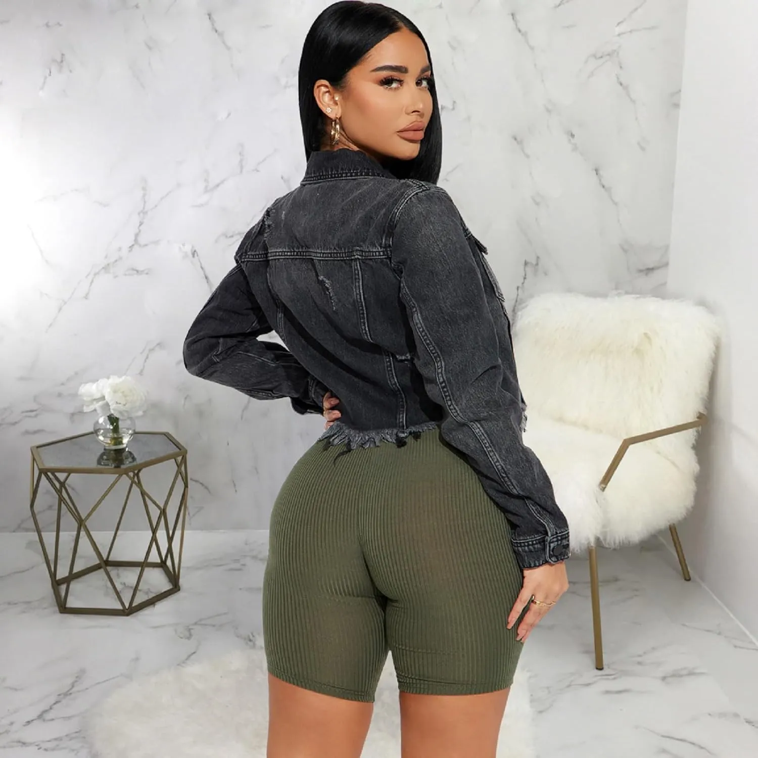 SheKiss Womens Camouflage Shacket Jacket Coats Fashion Fall Long Sleeve Zipper Canvas Camo Jackets with Pockets