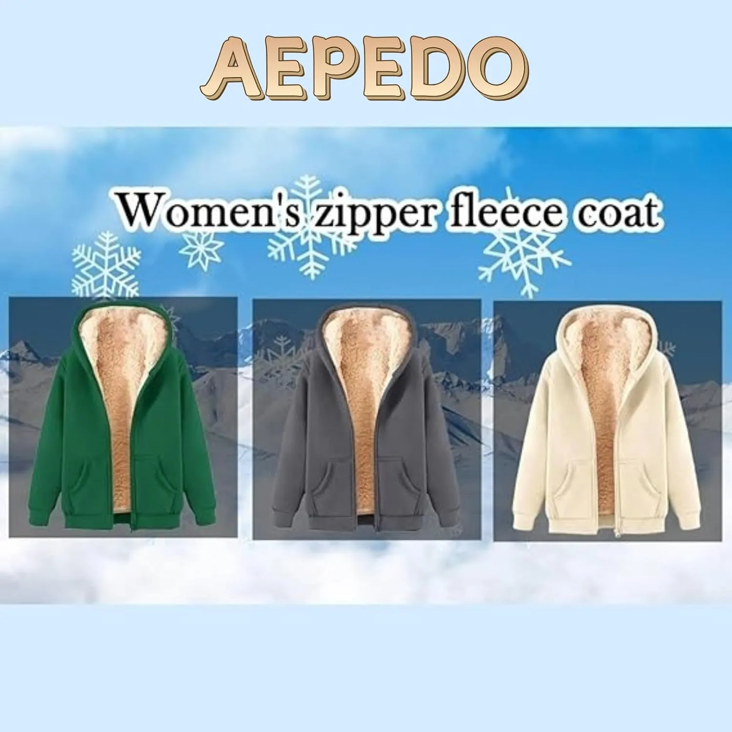 Sherpa Lined Jackets for Men Zip Up Hoodies Casual Oversized Fleece Jacket Trendy Y2K Hoodie Warm Winter Coat Pocket