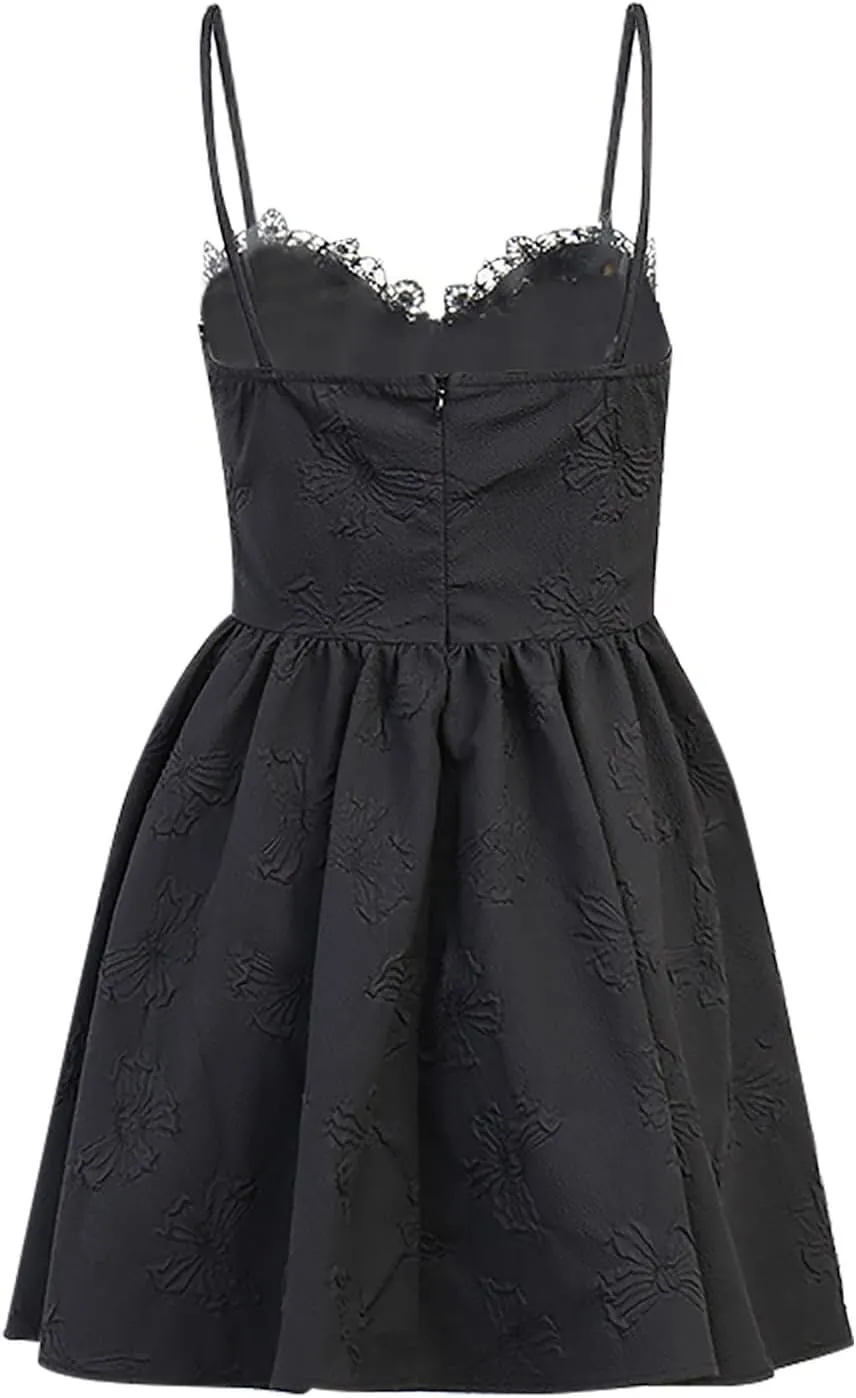 SHOPESSA Women's Gothic Dress Sleeveless Irregular Halloween Ruffle Steampunk Mini Dress Lace Up Masquerade Costume Dresses