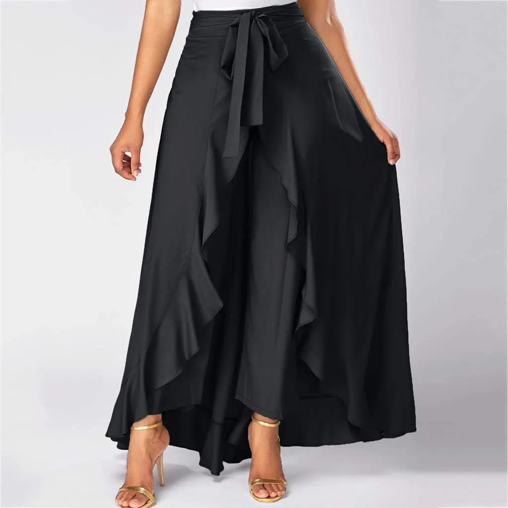 Skirts for Women's Plus Size Solid Flare Hem High Waist Midi Skirt Sexy Uniform Pleated Skirt