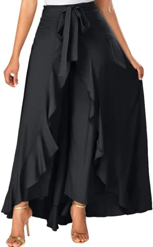 Skirts for Women's Plus Size Solid Flare Hem High Waist Midi Skirt Sexy Uniform Pleated Skirt