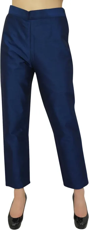 Solid High Waist Pants for Womens Casual Elastic Waist Back Narrow Bottom Trousers