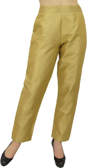 Solid High Waist Pants for Womens Casual Elastic Waist Back Narrow Bottom Trousers