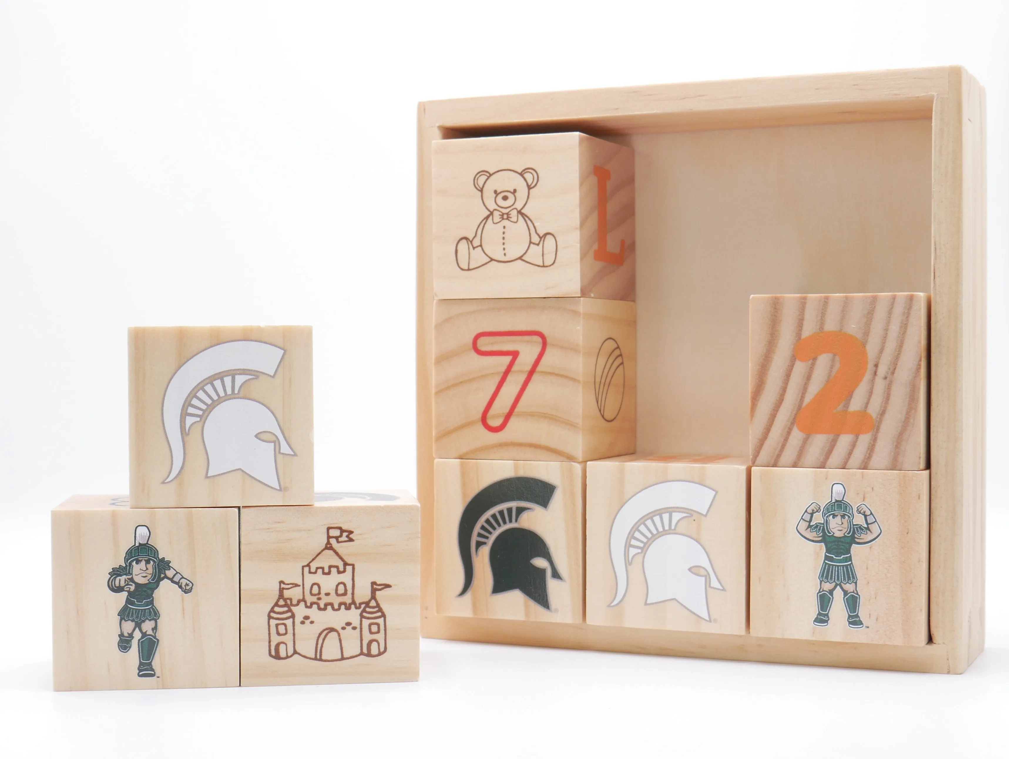 Sparty Wood Block Set