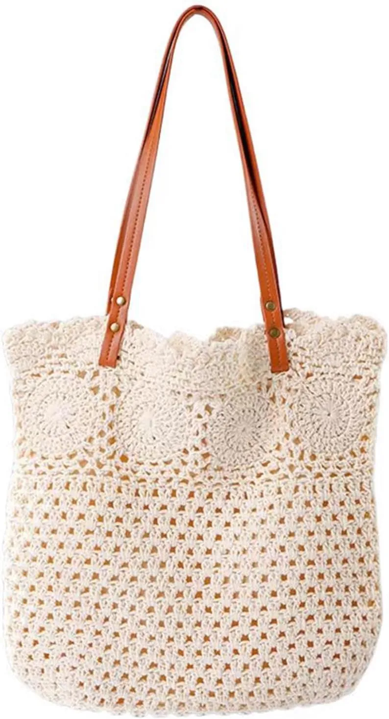 Summer Knitted Shoulder Bag bags for 2025, Bohemian Hobo Beach bag Casual Designer Purse for Women