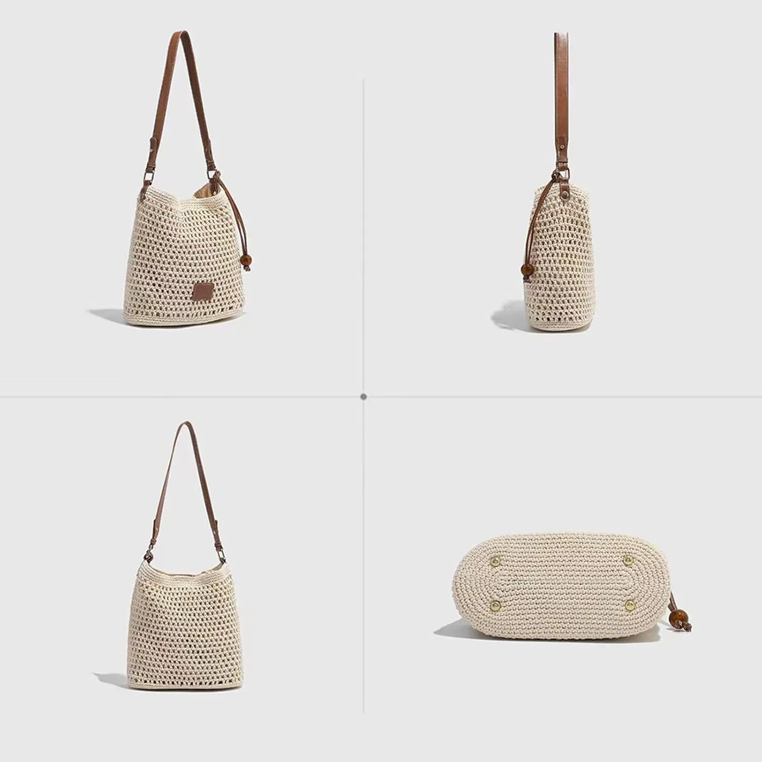 Summer Knitted Shoulder Bag bags for 2025, Bohemian Hobo Beach bag Casual Designer Purse for Women