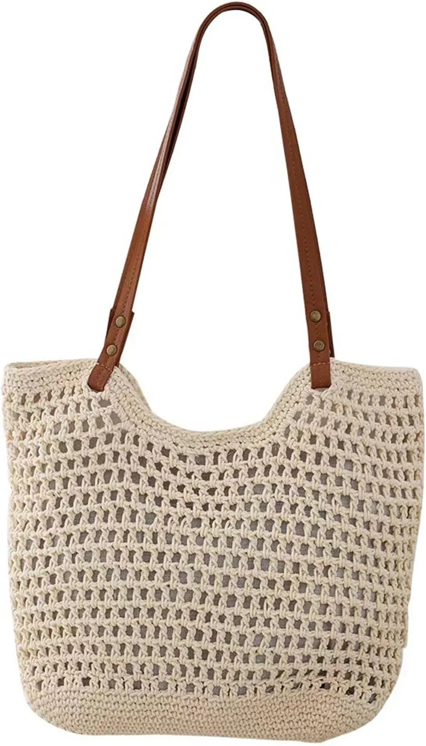 Summer Knitted Shoulder Bag bags for 2025, Bohemian Hobo Beach bag Casual Designer Purse for Women