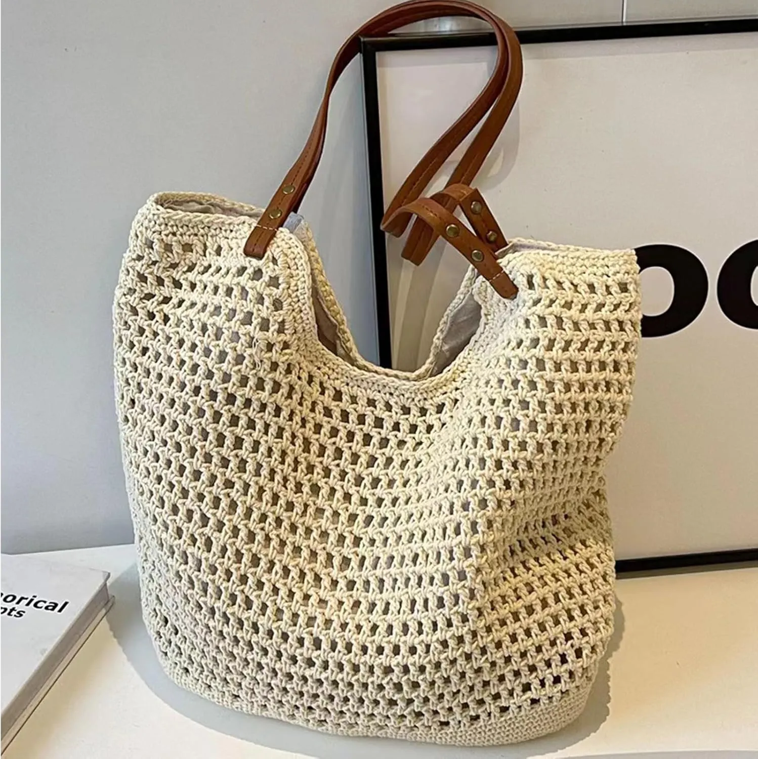 Summer Knitted Shoulder Bag bags for 2025, Bohemian Hobo Beach bag Casual Designer Purse for Women