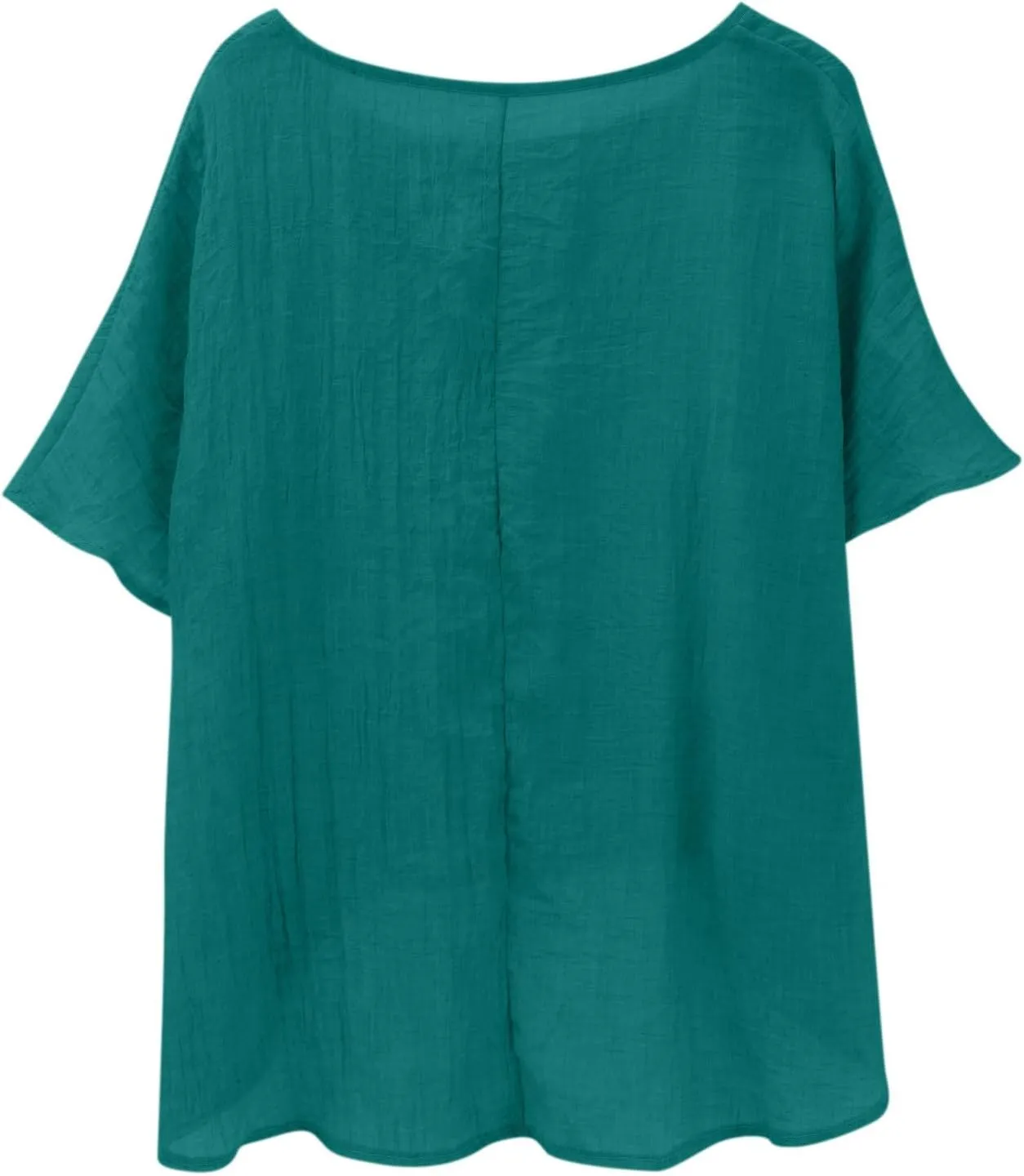 Summer Tops for Women 2025 Trendy Short Sleeve Cotton Linen Shirt Curved Hem Casual Boho Gauze Tunic Blouses Outfits