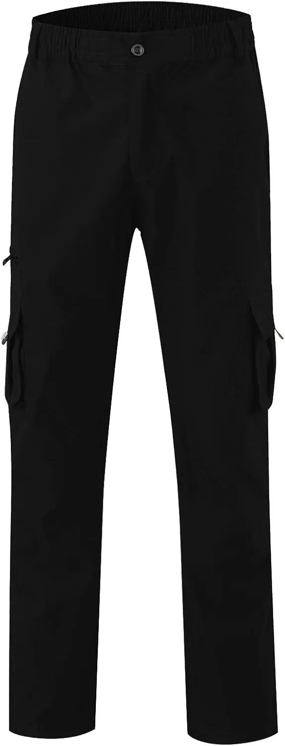 Tactical Cargo Pants for Men Big and Tall Athletic Pants with Multi-Pocket Active Loose Trousers