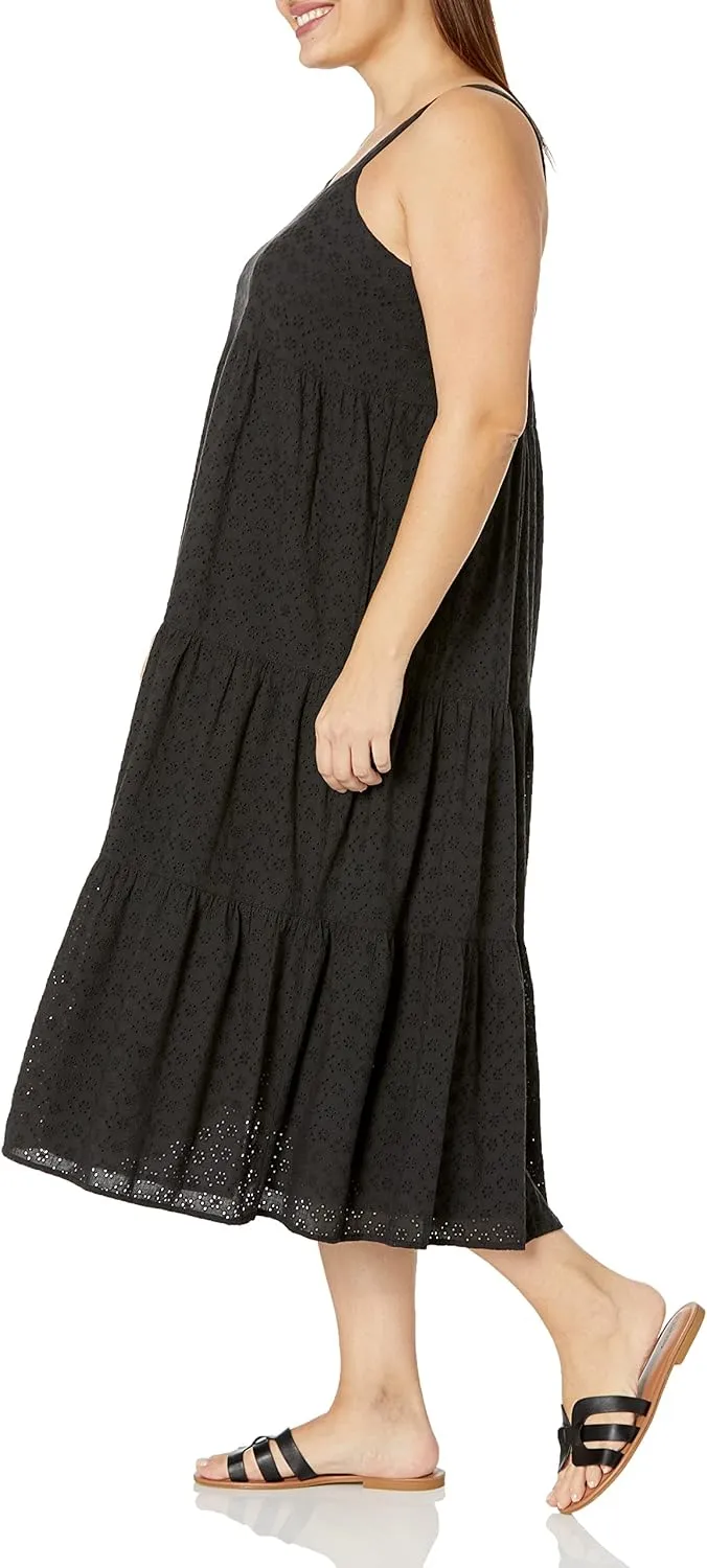 The Drop Women's Britt Tiered Maxi Tent Dress