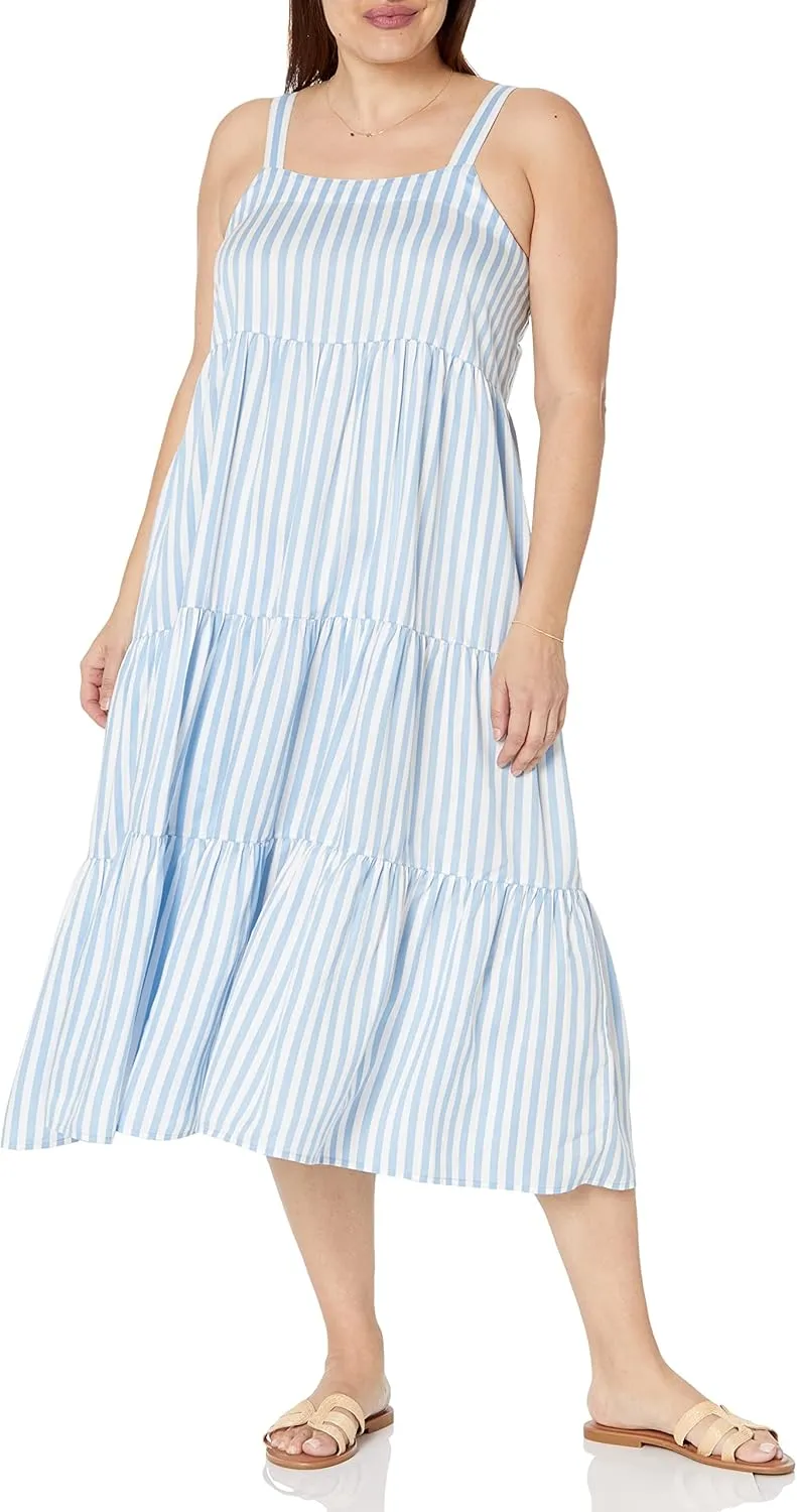 The Drop Women's Britt Tiered Maxi Tent Dress