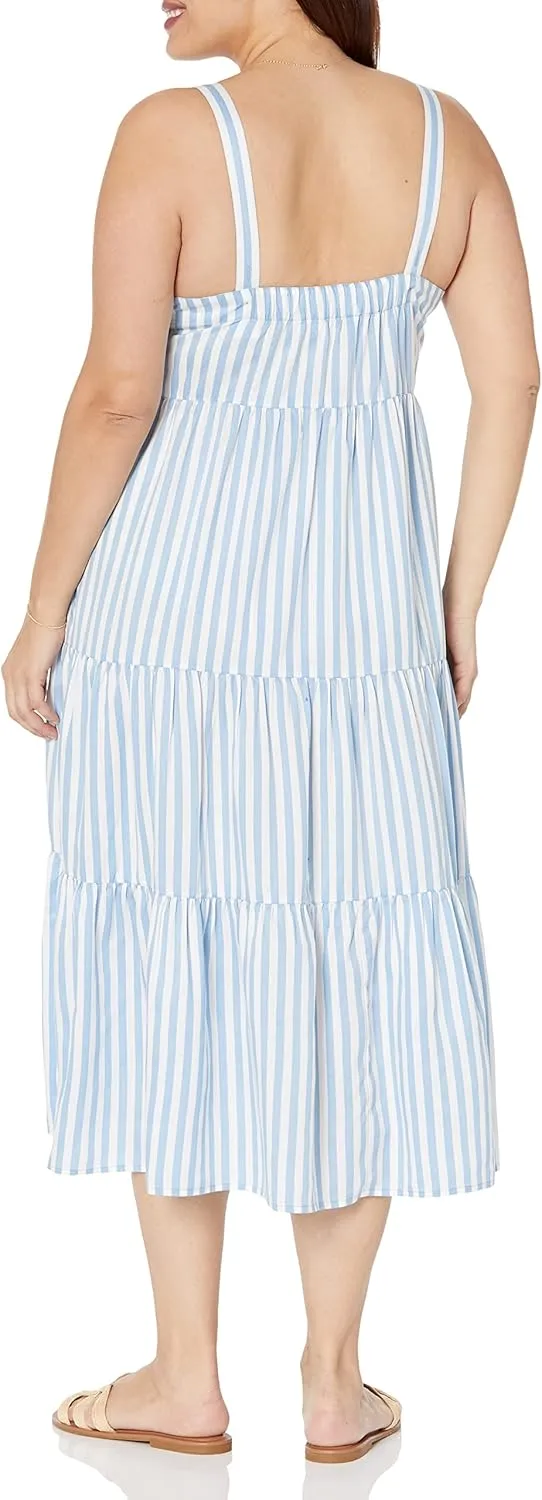 The Drop Women's Britt Tiered Maxi Tent Dress