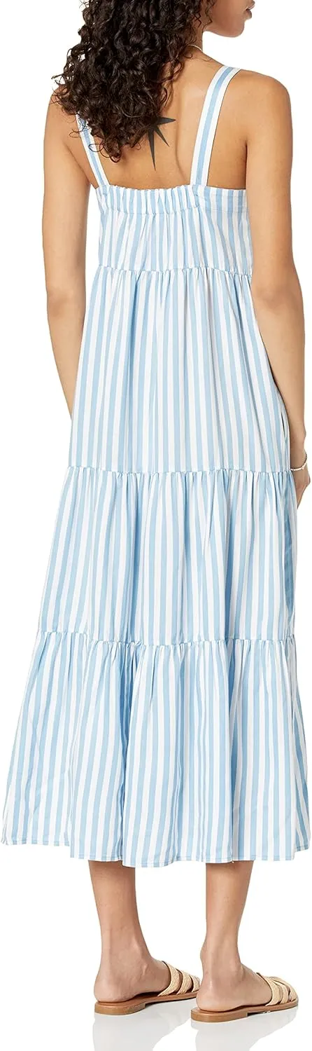 The Drop Women's Britt Tiered Maxi Tent Dress