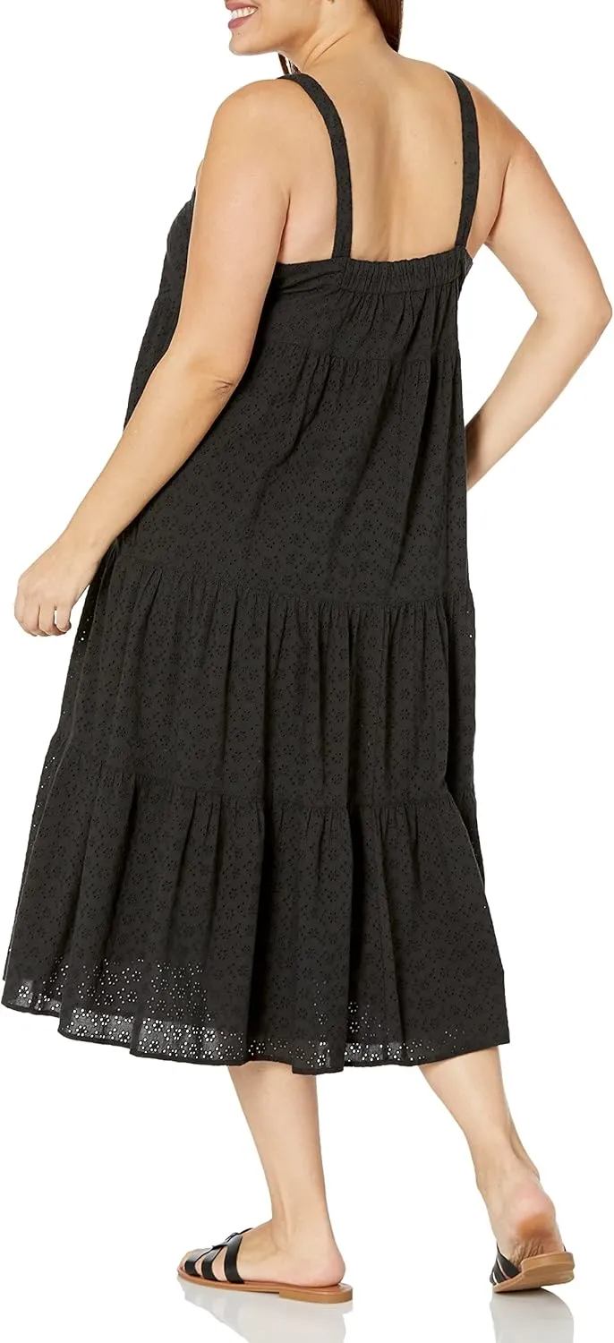 The Drop Women's Britt Tiered Maxi Tent Dress
