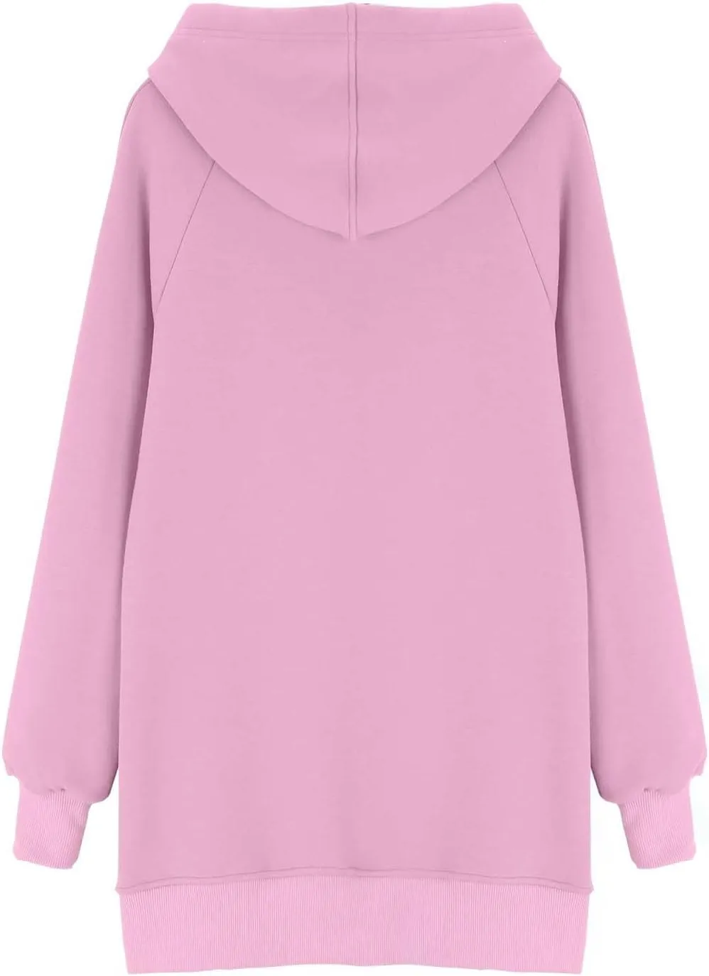 The Warmy Oversized Hoodie Dress for Women Split Hem Pullover Long Sweatshirt with Pocket Valentines Day Gift for Her