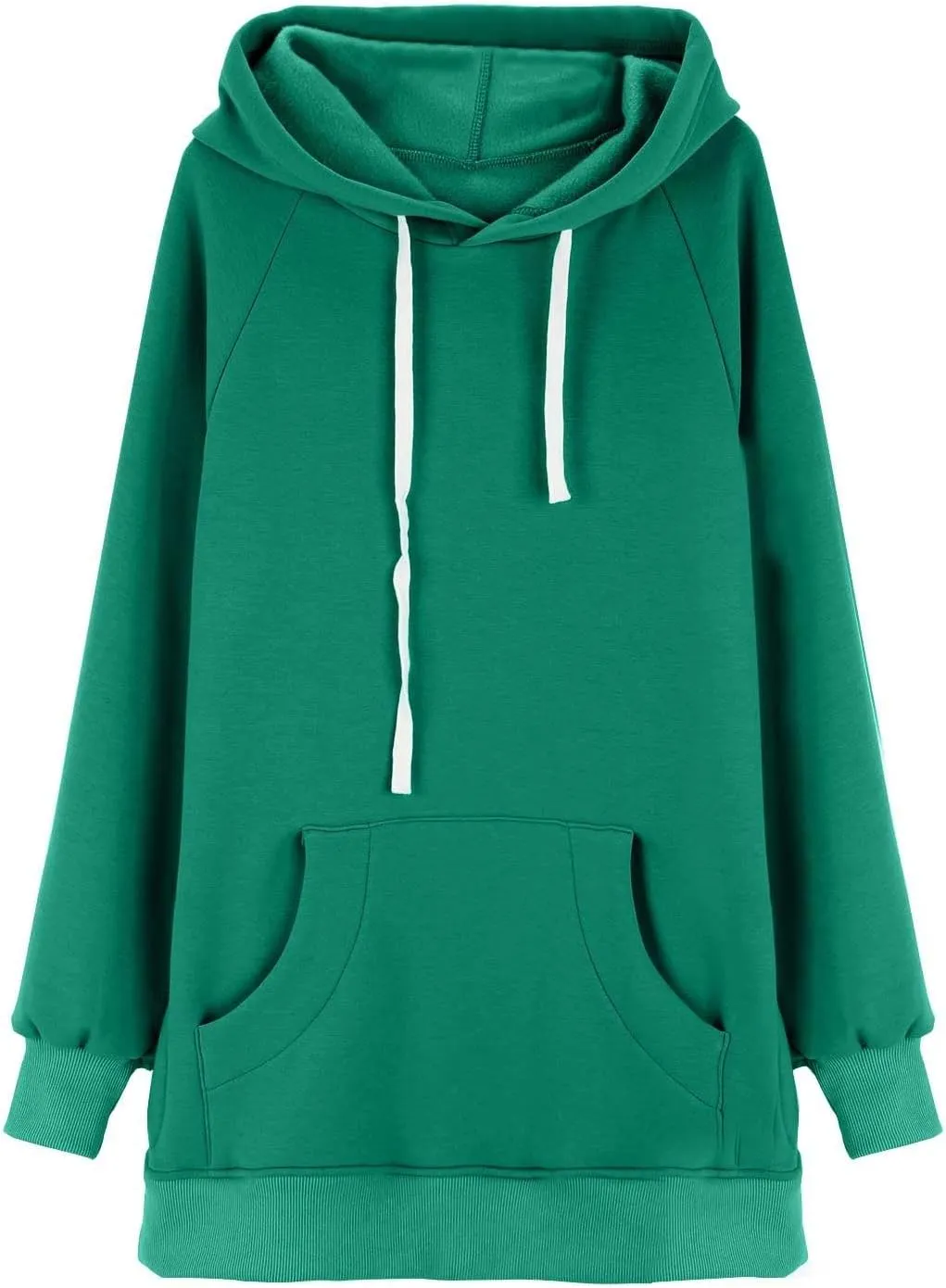 The Warmys Oversized Hoodie Dress, Sherpa Lined Long Sleeve Split Hem Valentines Day Pullover Sweatshirts with Pocket