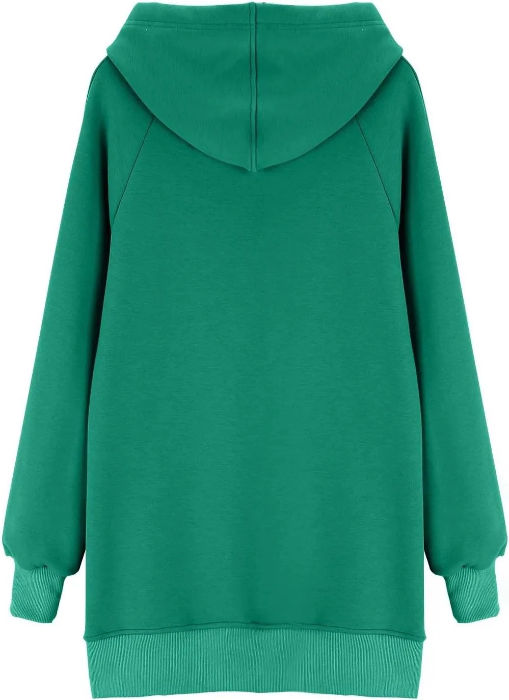 The Warmys Oversized Hoodie Dress, Sherpa Lined Long Sleeve Split Hem Valentines Day Pullover Sweatshirts with Pocket
