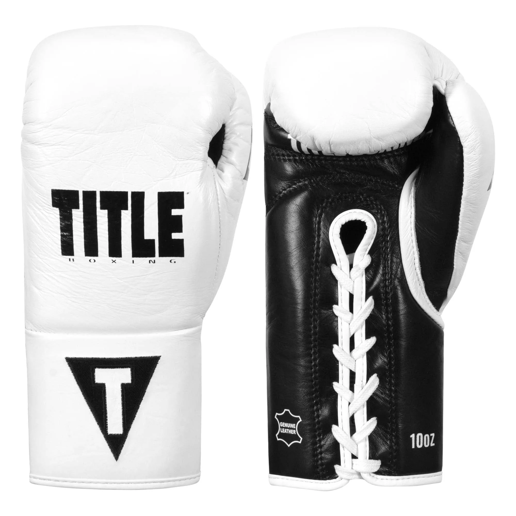 TITLE Boxing Leather Pro Fight Gloves