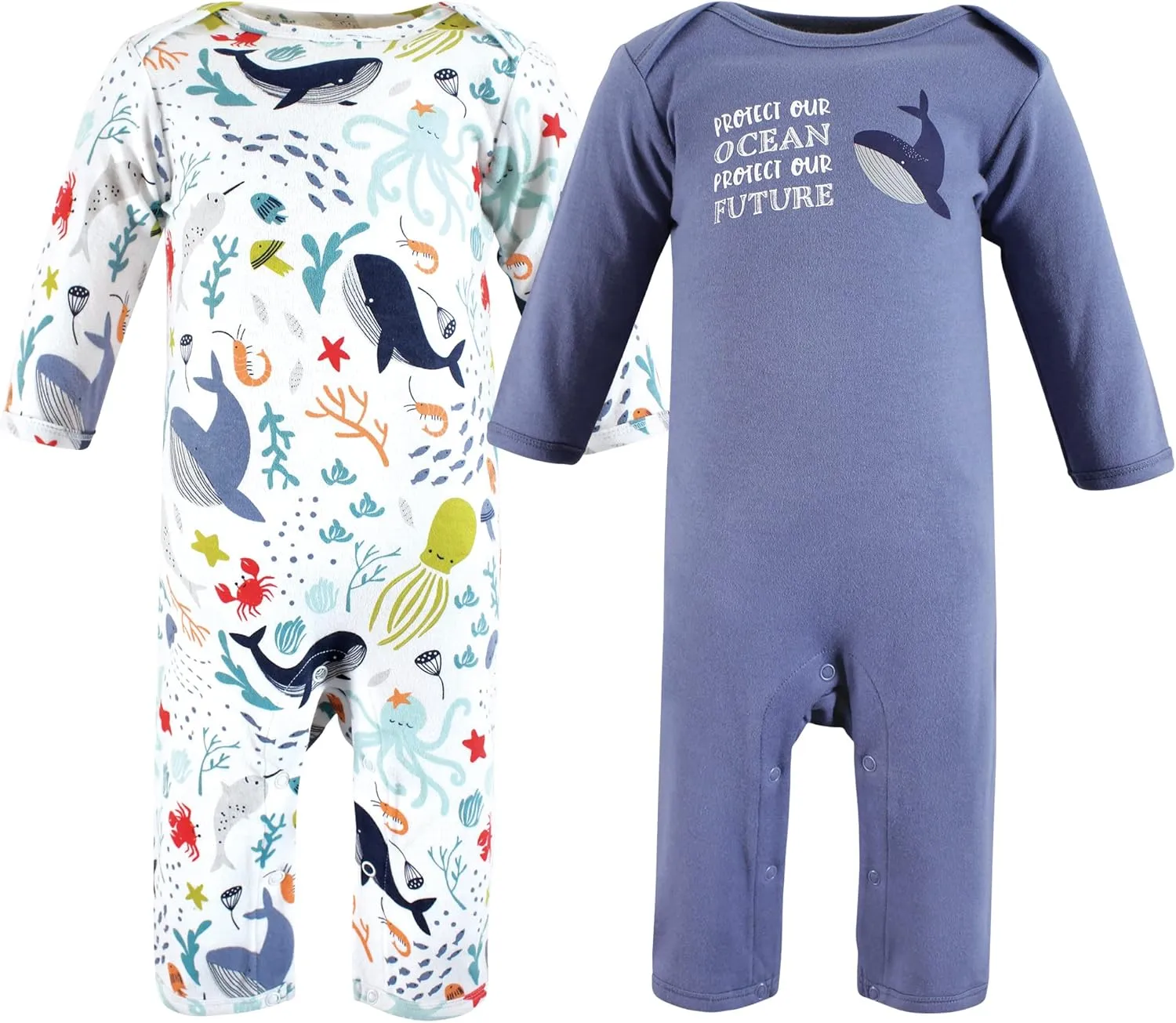 Touched by Nature Baby Girls' Organic Cotton Coveralls