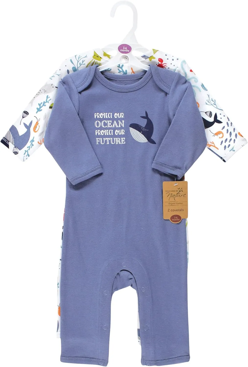 Touched by Nature Baby Girls' Organic Cotton Coveralls