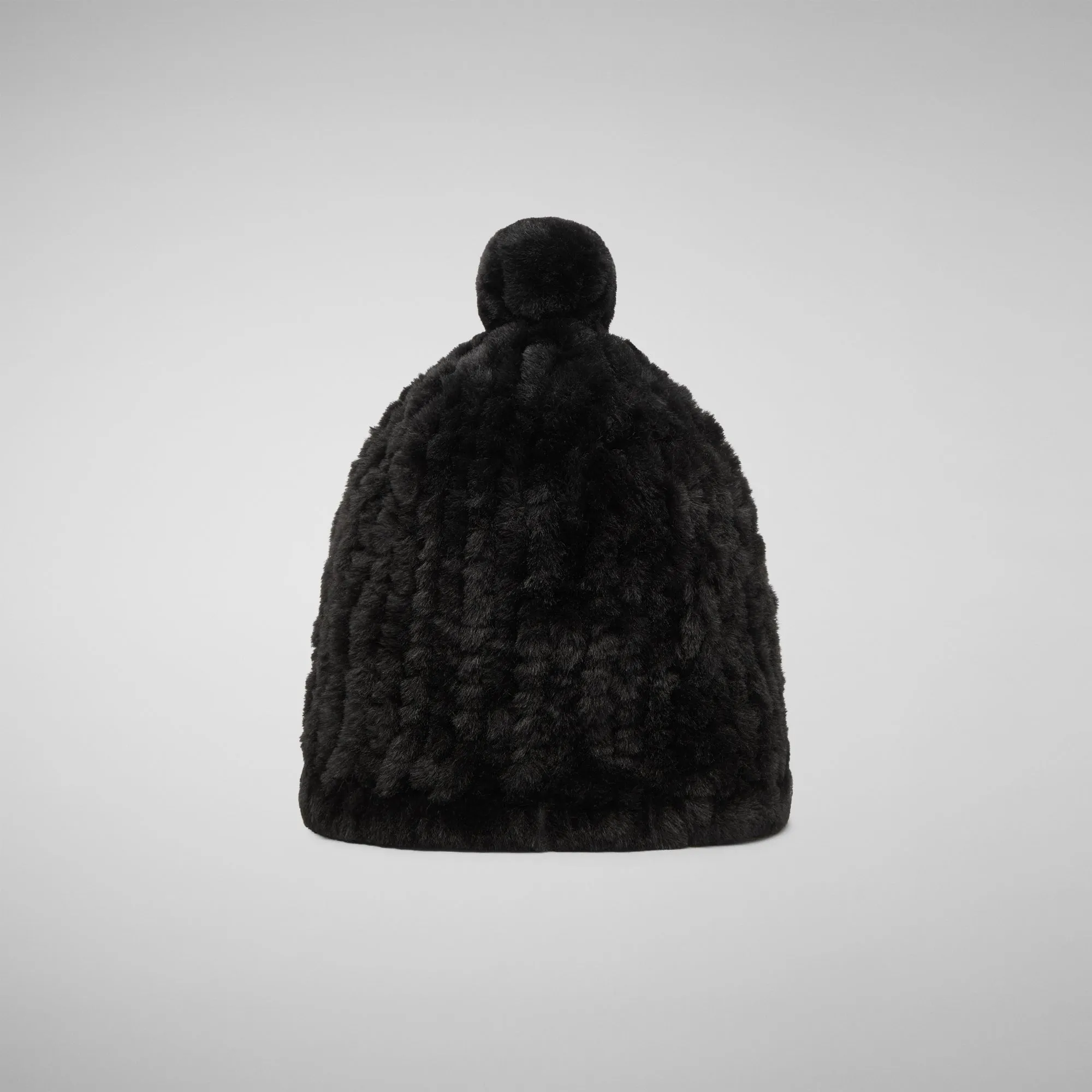 Unisex fury knited hat Kini in black