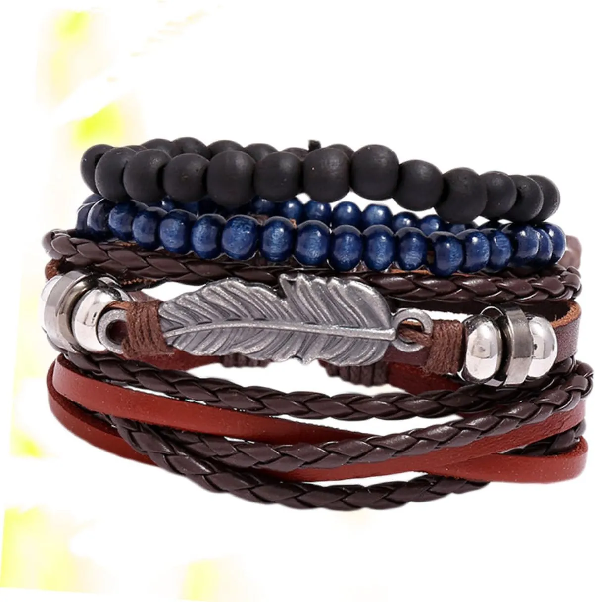 VALICLUD 1 Set Woman Leather Bracelet Bracelets Mens Bracelet Cuff Bracelet for Men Mens Bangle Bracelet