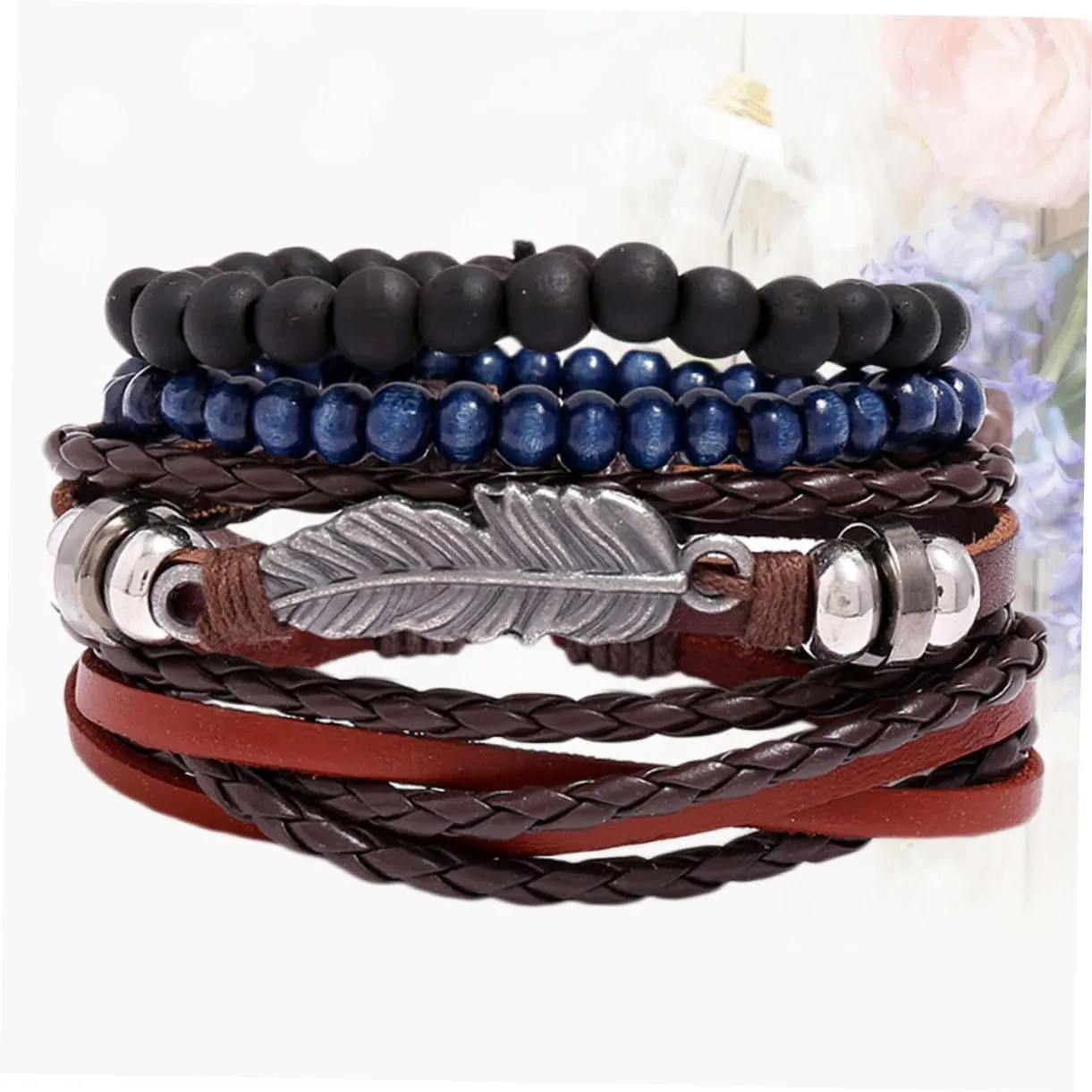 VALICLUD 1 Set Woman Leather Bracelet Bracelets Mens Bracelet Cuff Bracelet for Men Mens Bangle Bracelet