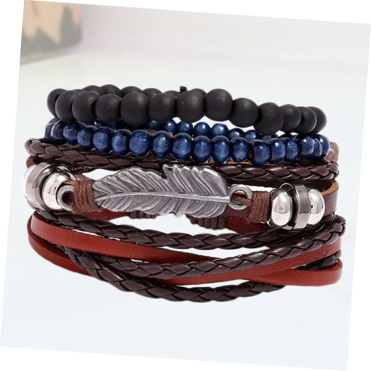 VALICLUD 1 Set Woman Leather Bracelet Bracelets Mens Bracelet Cuff Bracelet for Men Mens Bangle Bracelet