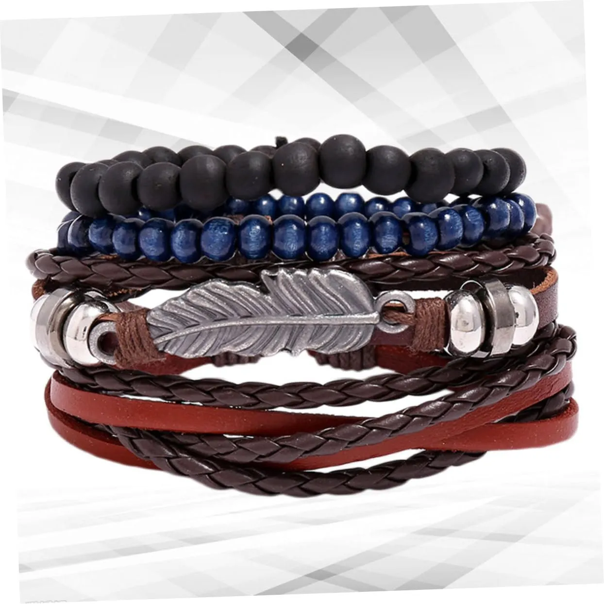 VALICLUD 1 Set Woman Leather Bracelet Bracelets Mens Bracelet Cuff Bracelet for Men Mens Bangle Bracelet