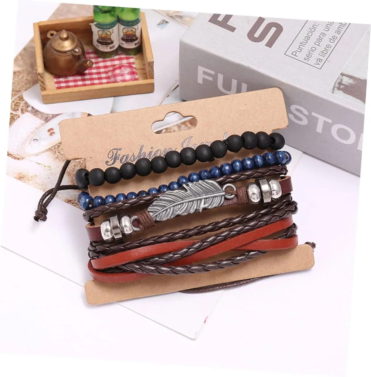 VALICLUD 1 Set Woman Leather Bracelet Bracelets Mens Bracelet Cuff Bracelet for Men Mens Bangle Bracelet