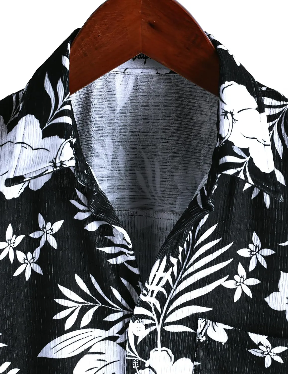 VATPAVE Mens Summer Striped Shirts Button Down Short Sleeve Vintage Beach Hawaiian Shirts with Pocket