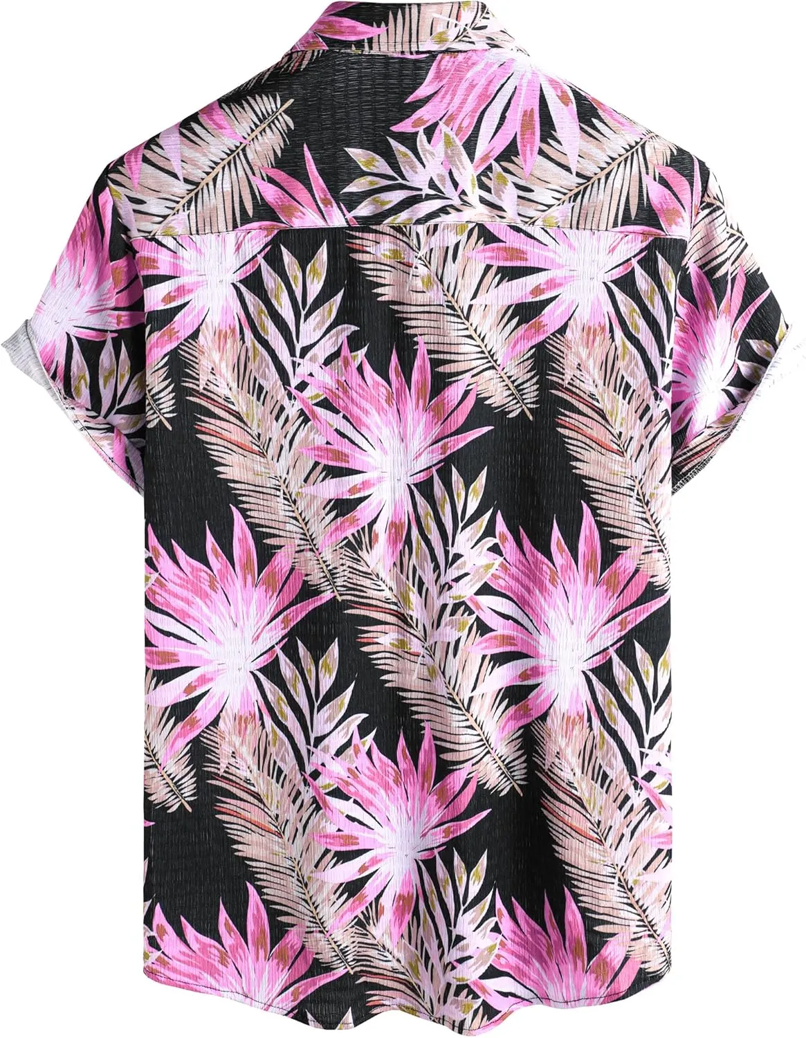 VATPAVE Mens Summer Striped Shirts Button Down Short Sleeve Vintage Beach Hawaiian Shirts with Pocket