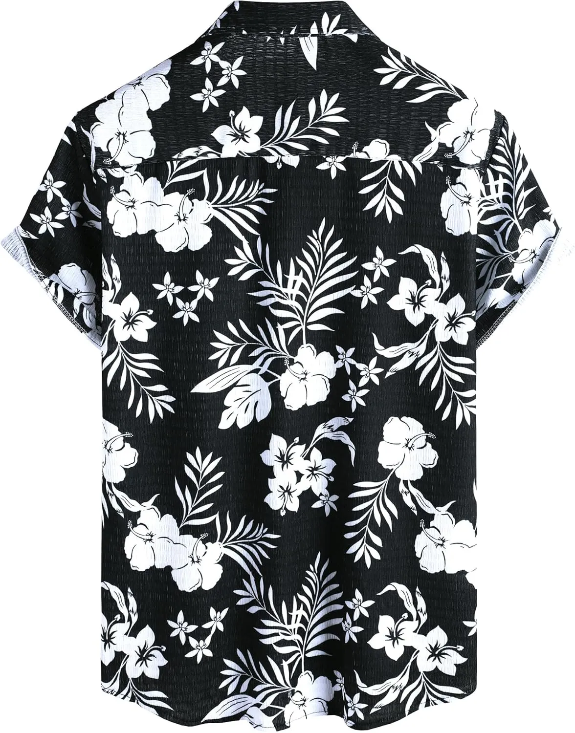 VATPAVE Mens Summer Striped Shirts Button Down Short Sleeve Vintage Beach Hawaiian Shirts with Pocket