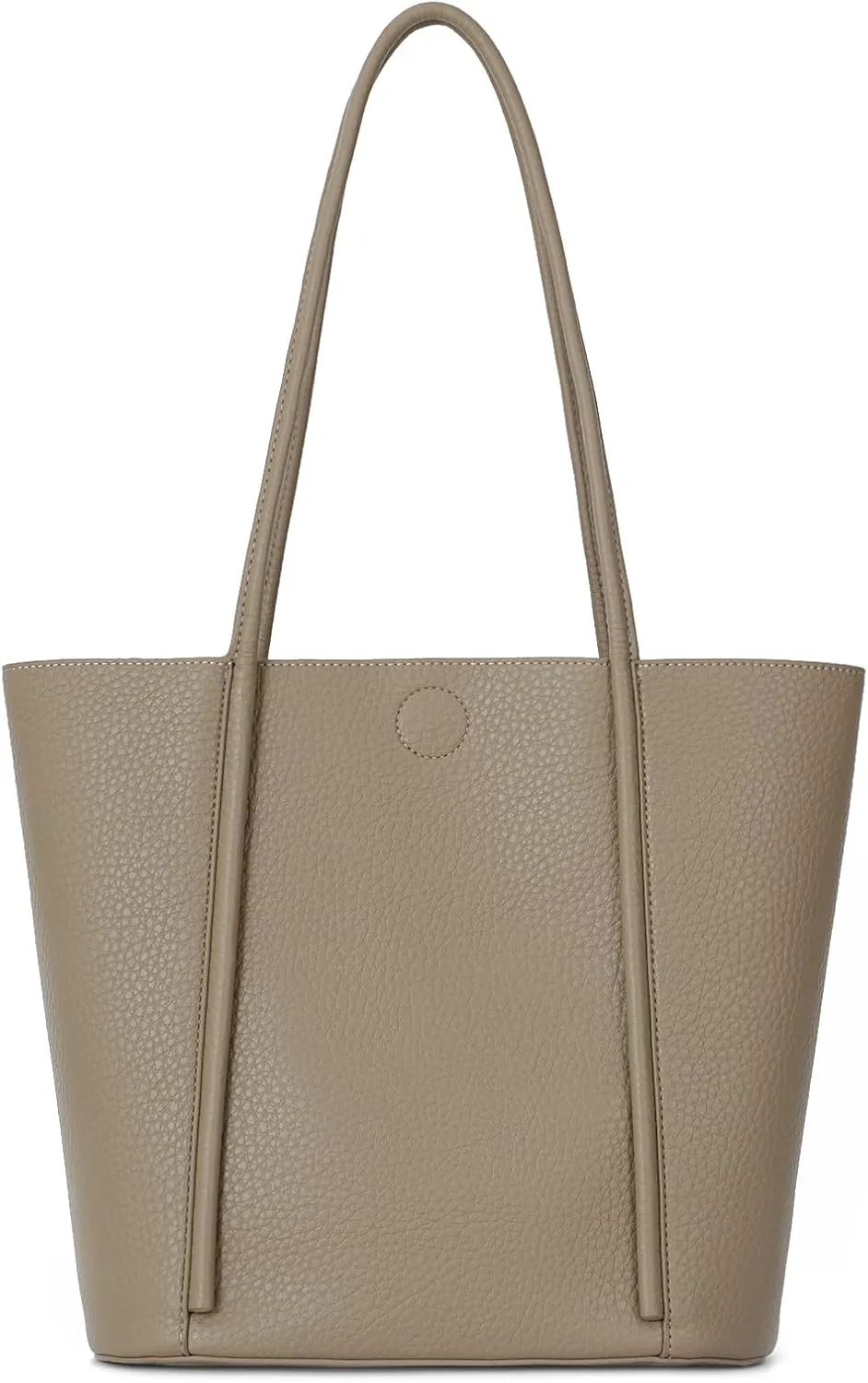 Vegan Leather Tote Bag for Women, Top Handle Shoulder Bag with Insert Organizer