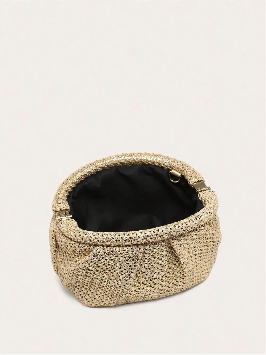 Verdusa Women's Crochet Straw Handbags Woven Clutch Purses Holiday Beach Bags