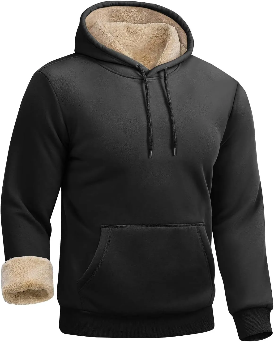 Winter Hoodies For Men Fleece Pullover Men Mens Fleece Lined Sweatshirts Fleece Hoodie Men'S Fleece Crewneck Hoodie