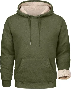 Winter Hoodies For Men Fleece Pullover Men Mens Fleece Lined Sweatshirts Fleece Hoodie Men'S Fleece Crewneck Hoodie