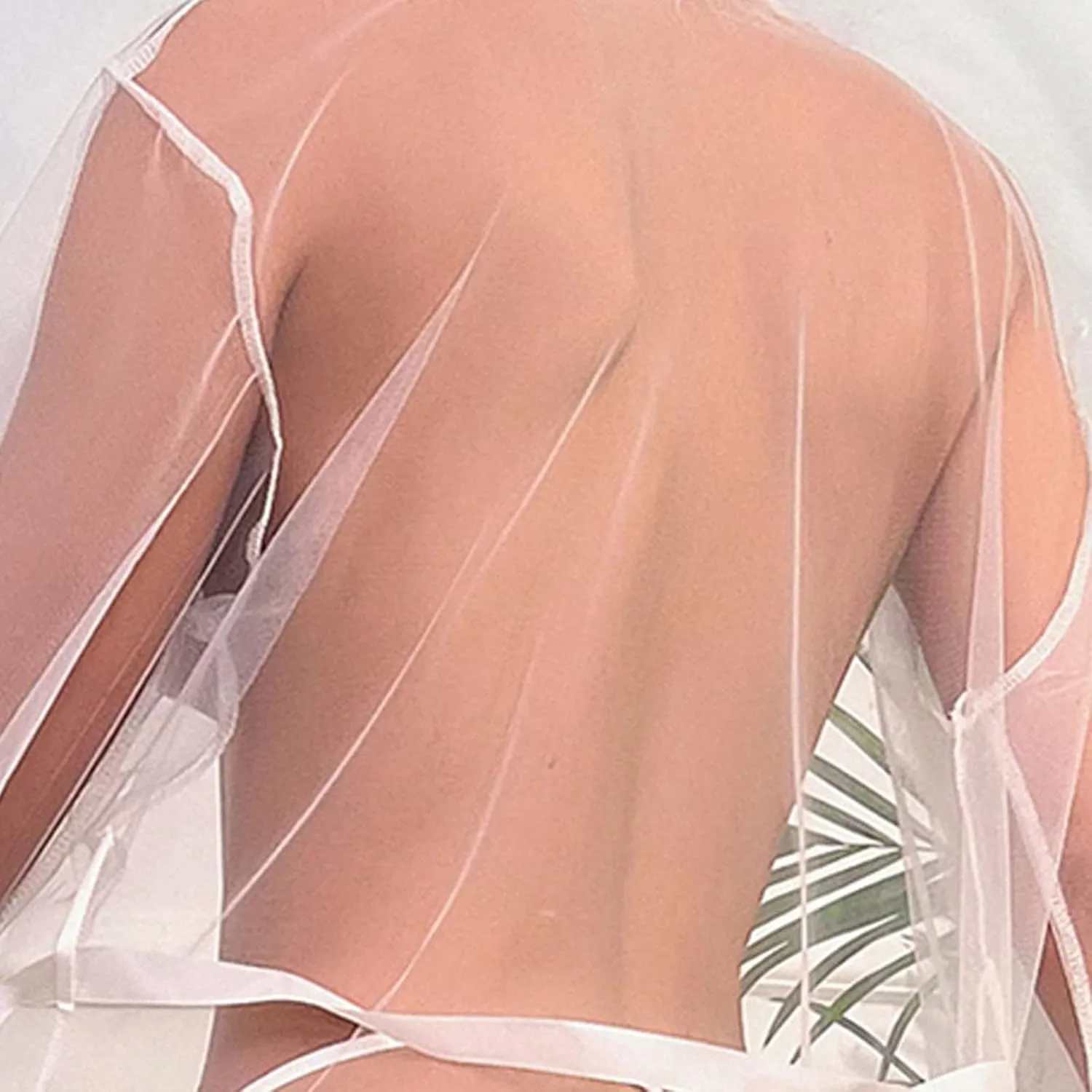 Women Lingerie Lace Mesh Sexy Tulle Robe Long Lingerie Nightgown Bathrobe Sleepwear Feather Bridal Robe Lace Lingerie